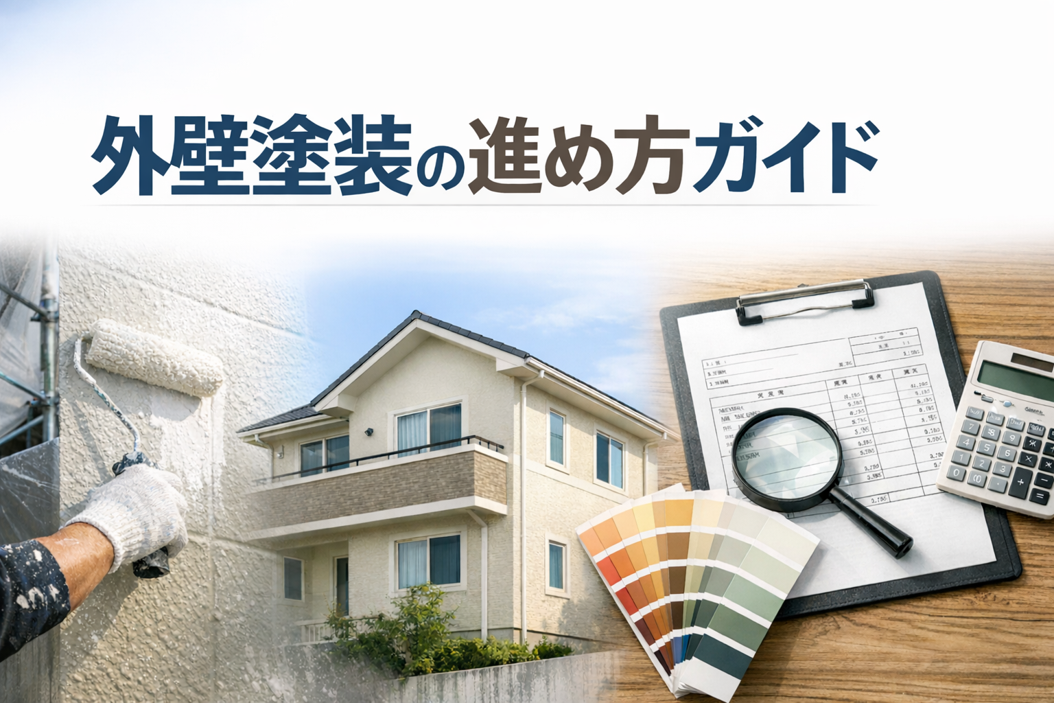 外壁塗装の進め方ガイド|費用・業者選び・見積もりの見方を整理